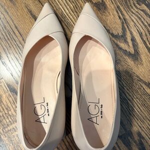 AGL Stefy Block Heel Pointed Toe Pump